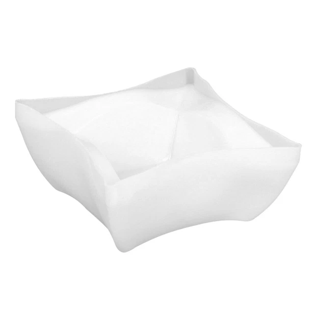 Maceta cuadrada molde cuadrado soporte para plantas suculentas maceta gel de sílice blanco