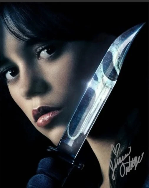 Jenna Ortega Signed Pre Print Scream Ghost face Autograph