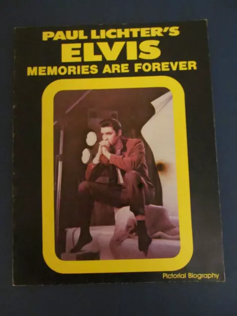 Vintage PAUL LICHTER ELVIS MEMORIES ARE FOREVER Picture Book COOL MOVIE POSTERS