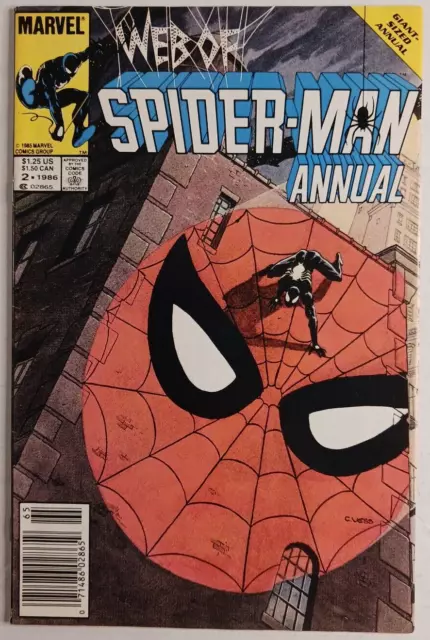 Web of Spider-Man Annual #2 ~ Marvel 1986 ~ NEWSSTAND EDITION ~ WHITE PAGES ~ NM