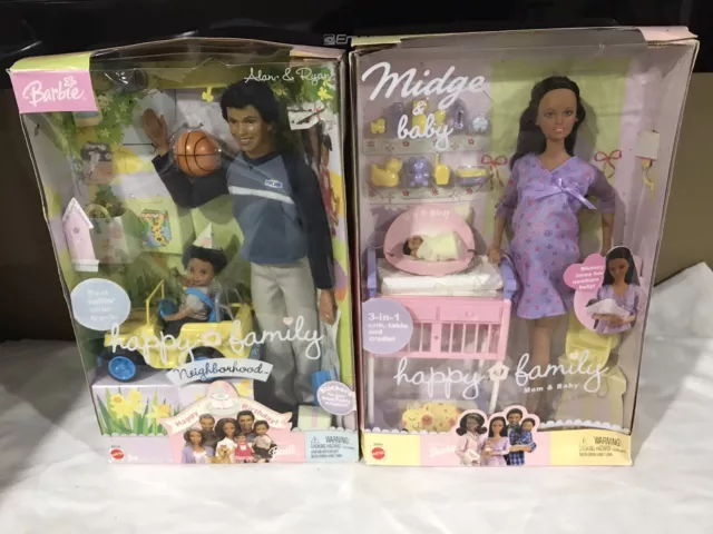 NIB Pregnant Barbie Lot Entire Happy Family Alan Ryan Baby Doctor Midge  Clothes