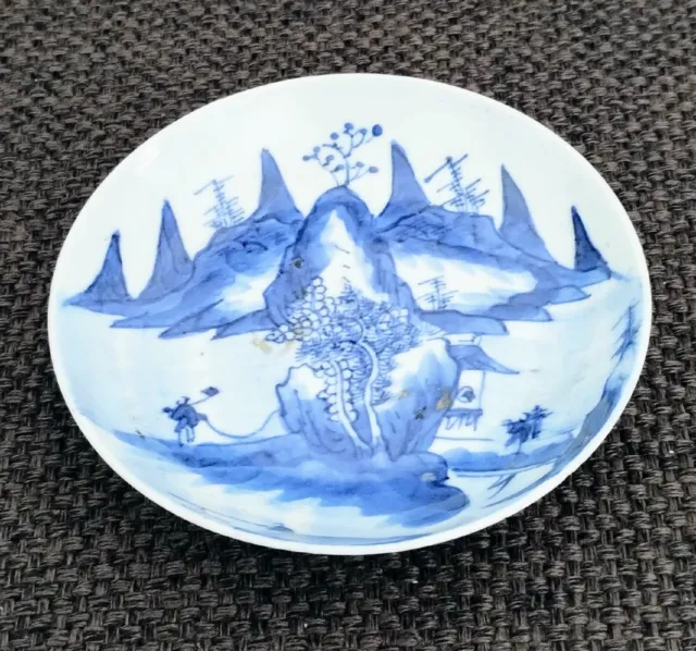 kleiner Teller chinesische Keramik antik markiert