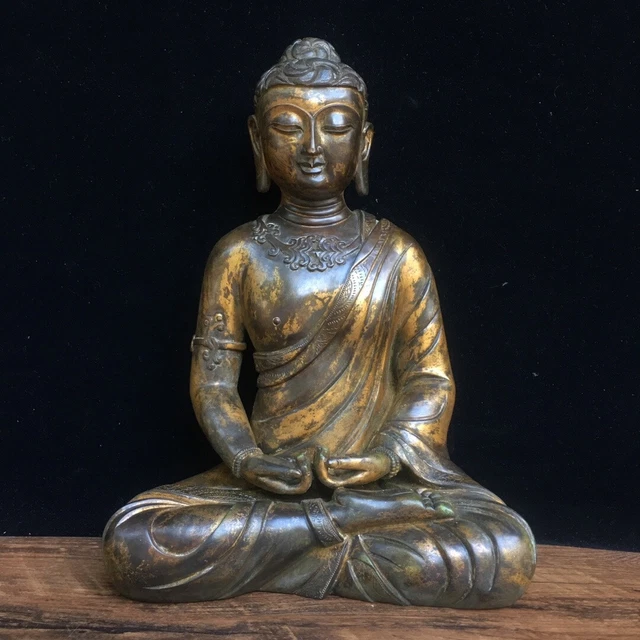 Chinese Exquisite Handmade Buddha Bronze Statue
