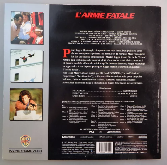 L`Arme Fatale - Lethal Weapon 1987 / 1993  French Laser Disc (90946) 2