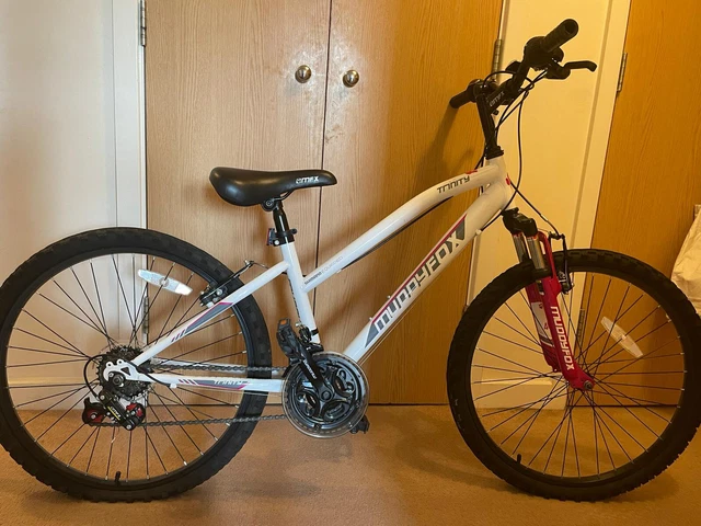 MUDDY FOX 20INCH Girls Mountain Bike White With a hint of pink