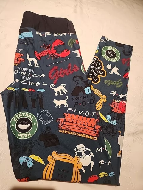 Friends Rachel Televison Custom Leggings OS NEW! Yogaband not LuLaRoe