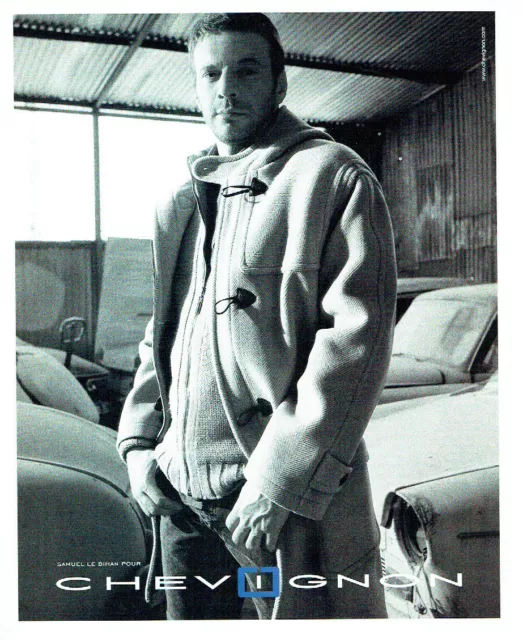 PUBLICITE ADVERTISING 056  2004   Samuel le Bihan pour Chevignon duffle-coat