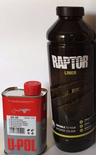 UPOL RAPTOR TINTABLE Tough Urethene Coating Truck Bed Liner -Trailers ...
