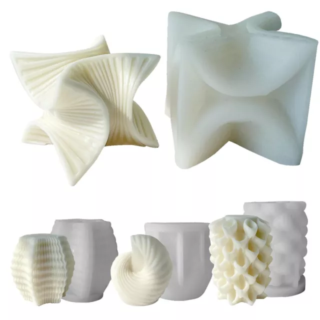 3D hágalo usted mismo Molde de silicona vela geométrica bola redonda aromaterapia jabón moldes para pasteles