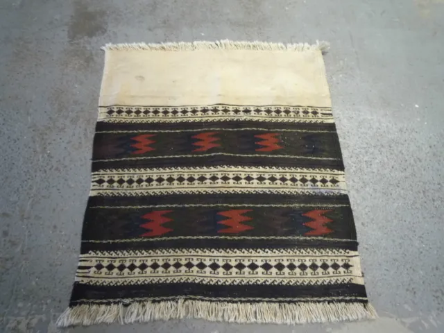 Unusual Belouch kilim oriental rug (  2ft.9" x 2ft.5",  )