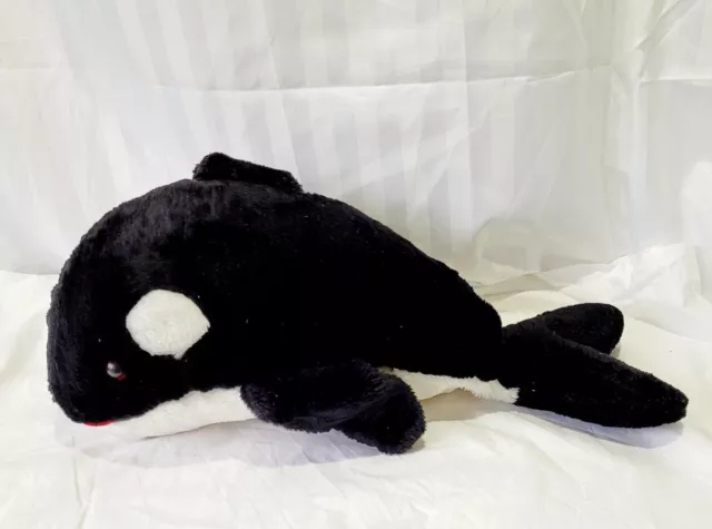 Sea World Shamu Orca Killer Whale Plush Stuffed Animal Toy Shamoo 20" Large