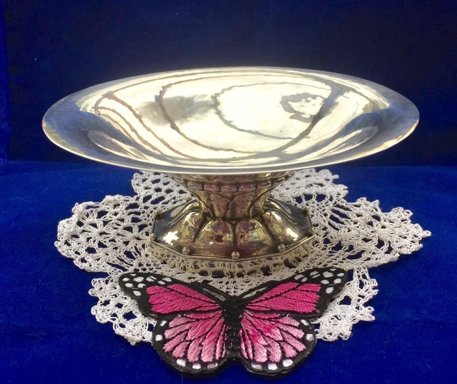 🍀GEORG JENSEN🍀HANDWROUGHT Arts & Crafts Silver Bon-Bon DISH/BOWL #42B, 1945🍀