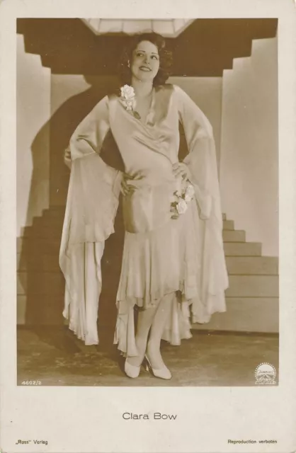 Clara Bow Real Photo Postcard rppc - American Film Actress