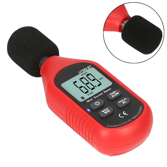 Dezibel - Appareil de mesure du niveau sonore portable - Appareil de mesure  du bruit numérique - Plage 30-130 dB (A) - Testeur de niveau de bruit -  Testeur de surveillance acoustique avec piles - : : Bricolage