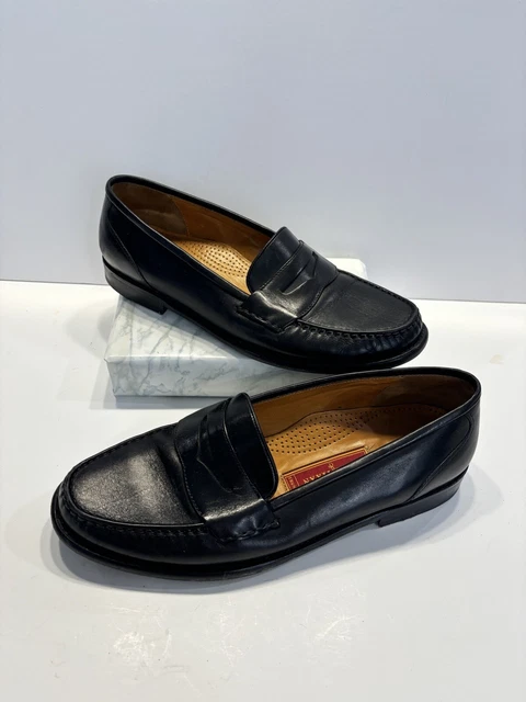 COLE HAAN MENS Black Leather Martino Penny Loafers C06597 Size 10.5 M 31.34 PicClick