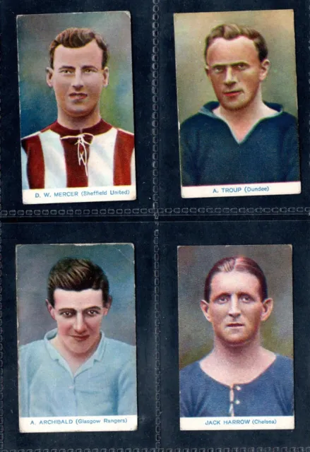Pals Periodical Famous Footballers 1922 Four Cards
