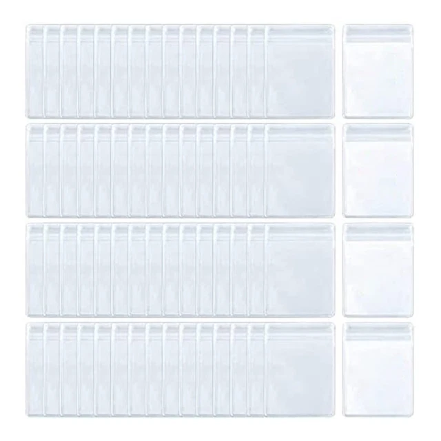 200 Pcs PVC Jewelry Bags Self Seal Jewelry Storage Bags Clear Zipper Lock B N9Z2