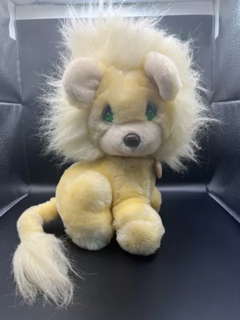 Precious Moments Vintage Applause Plush Leon Lion 1985 Yellow Stuffed Toy 12 in