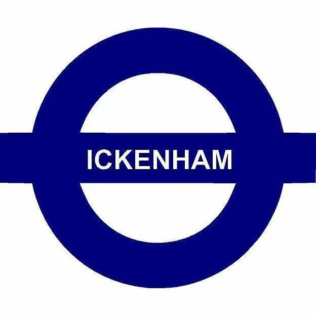LONDON UNDERGROUND TRANSPORT Tube Sign Vinyl Roundel Bus Ickenham £5.00