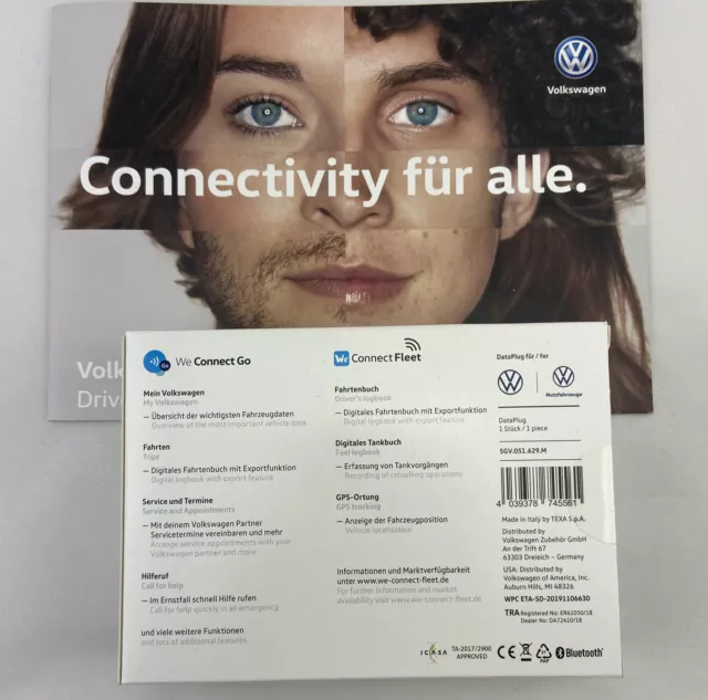 ⭐NEU Original VW DATA Plug App / Fahrtenbuch GPS We Connect Bluetooth Smartphone 2