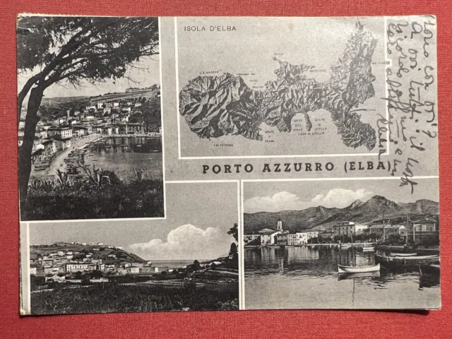 Cartolina - Porto Azzurro ( Elba ) - Vedute diverse - 1952