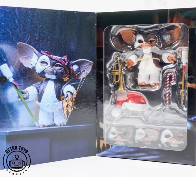 NECA Ultimate GIZMO Gremlins Deluxe Action Figure IMBALLO ORIGINALE & NUOVO MISB anni 80 retrò