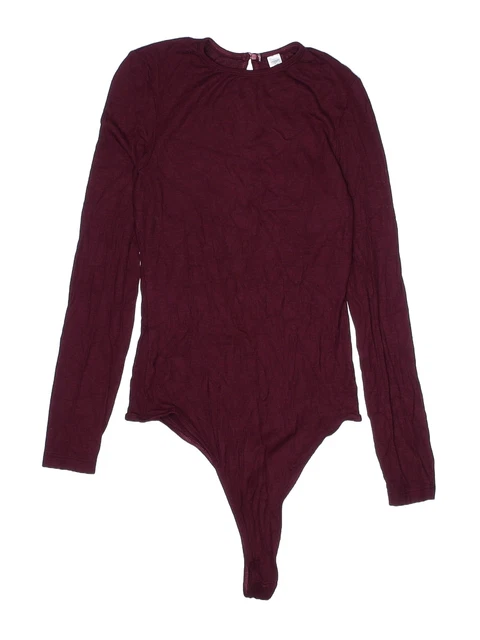 American Apparel Women Red Bodysuit M