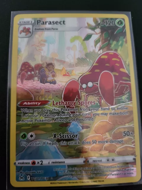 Parasect TG01/TG30 Lost Origin Holo Rare Pokemon. BRAND NEW OUT PACK. 2