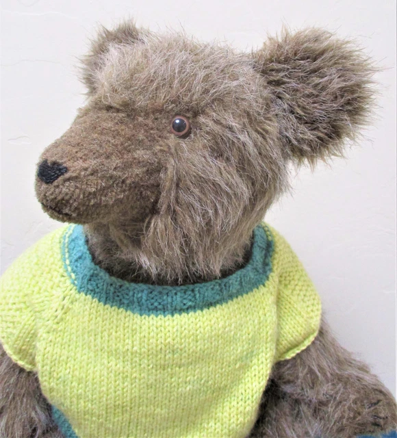 Vintage Artist Teddy Bear Handmade 1980s Fully Jointed Large 18"