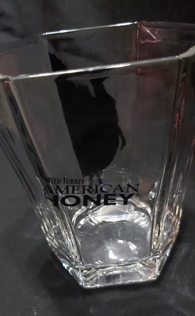 Wild Turkey - American Honey Whiskey - Hexagon Glasses - Collectable