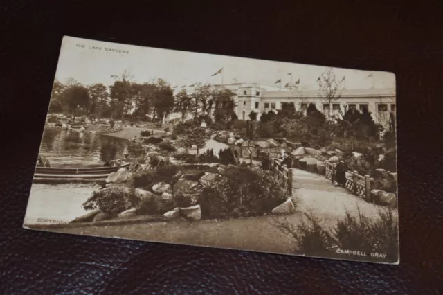 Vintage Postcard British Empire Exhibition Lake Gardens Wembley 1924