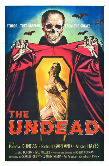 R046 The Undead Movie 1957 Fantasy, Horror-Print Art Silk Poster