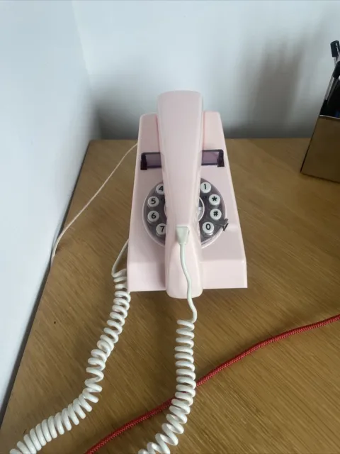 Retro "PINK PUSH BUTTON" Style Trimphone IN FULL WORKING Condition
