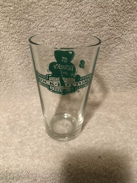 Rock Bottom Brewery Cincinnati 2004 Shamrock St Patrick’s Day Pint Beer Glass N