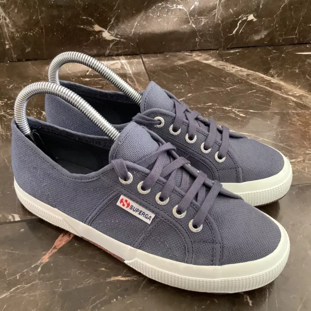 SUPERGA 37 Classic Canvas women’s size 6.5 men’s Size 5 blue lace up sneakers