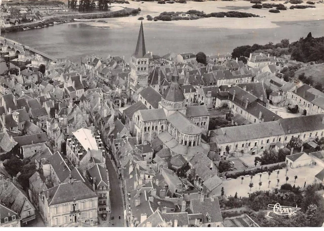 58 - SAN60916 - LACHARITE SUR LOIRE - Vue Aérienne sur l'Eglise Ste Croix et l