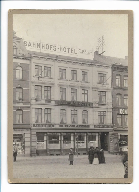 C5206/ Kiel Bahnhofs-Hotel C. Först  Foto 17 x 12 cm  ca.1900