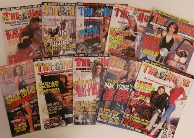 THE HORSE Back Street Choppers Magazin x10 Ausgaben 40,41,42,43,44,45,46,47,48,49