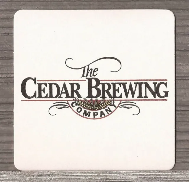 Beer Coaster-Cedar Brewing Company Cedar Raids Iowa-S416