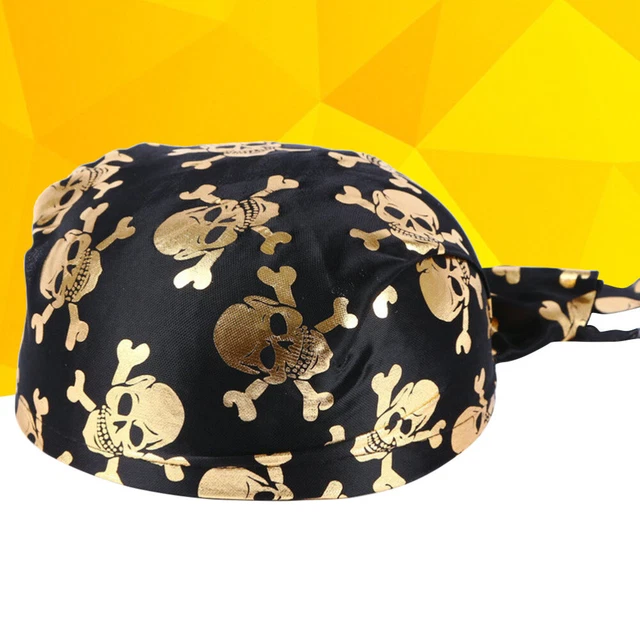PIRATE HAT SET Pirate Costume Accessories Wicking Skull Caps Kids