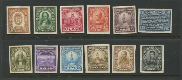 Panama 220-31 1921 Centenary of Independence Set of 12 Plate Proof Stamps
