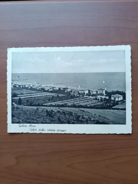 Gabicce Mare (Pesaro) - Saluti dalla ridente spiaggia , 1942