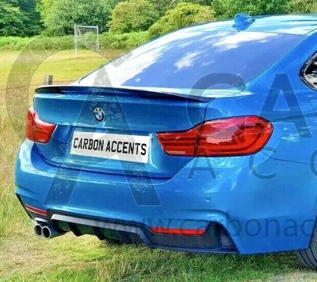 BMW 4er Gran Coupé Spoiler - glänzend schwarz Performance Kofferraum Hecklippe F36