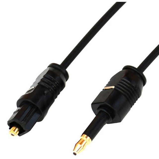 1.96Ft Toslink Male to Mini Plug 3.5mm Male Digital Optical SPDIF Audio CDSCA