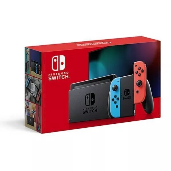 Nintendo Switch 32GB Handheld Console - Offers Welcome Neon Red/Neon Blue