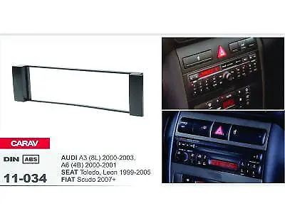 CARAV AUDI SINGLE DIN Car Audio FACIA Installation Kit (11-034)