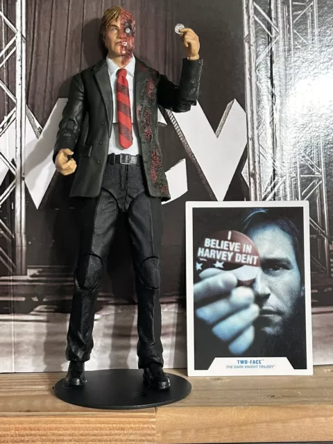 DC Multiverse Dark Knight Trilogy Movie Batman Nolan TWO FACE Harvey 7”