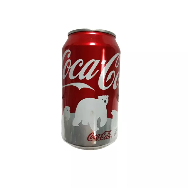 2013 Polar Bears Holiday Christmas Coca Cola Soda Can Empty 12 oz