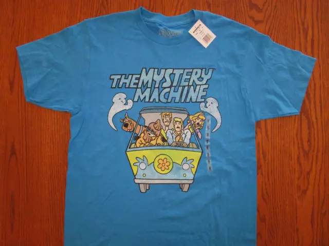 Nwt Scooby-Doo The Mystery Machine Short Sleeve Blue T-Shirt Mens Medium