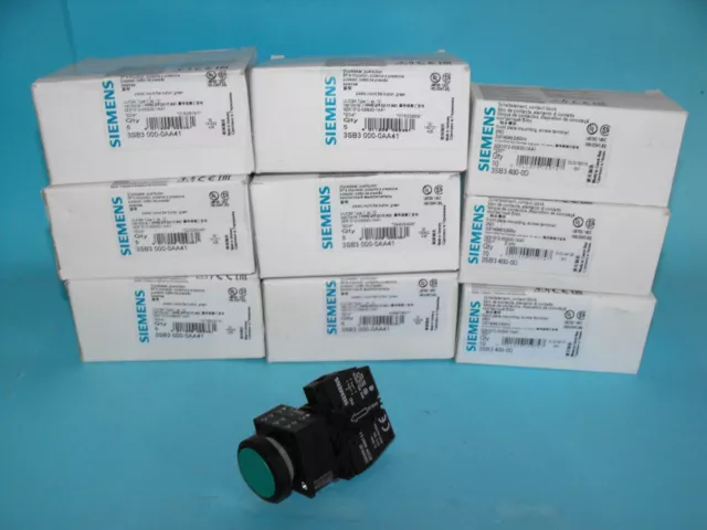 Siemens 3SB3000-0AA41+3SB3400-0D.Push Button.(LOT10PCS).NEW
